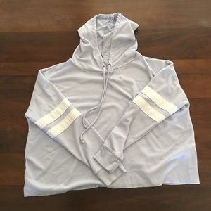 Periwinkle cropped hoodie
